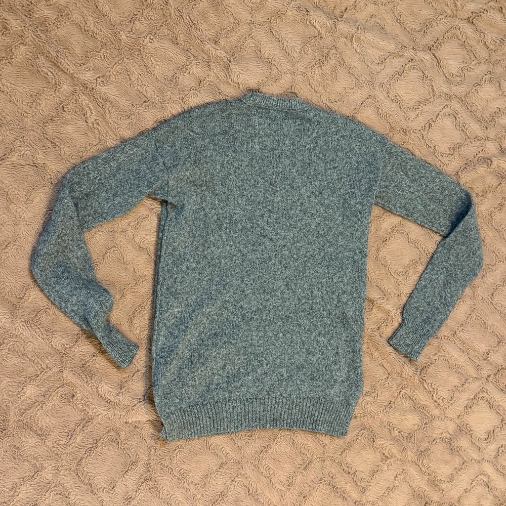 Abercrombie & Fitch Heather Gray with silver Cardigan Sweater kids size XL - Picture 2 of 6